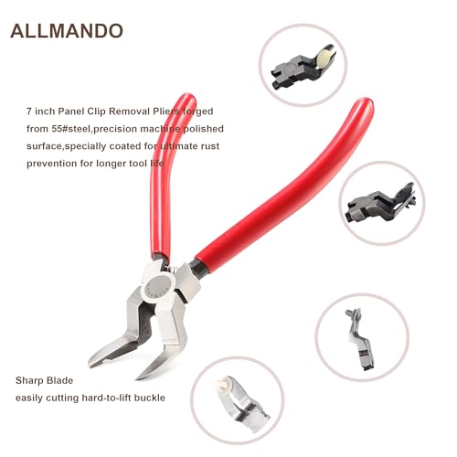 7 inch Panel Clip Removal Pliers Multifunction Flush Cut Pliers for Rivet and autobody tools and