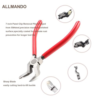 7 inch Panel Clip Removal Pliers Multifunction Flush Cut Pliers for Rivet and autobody tools and