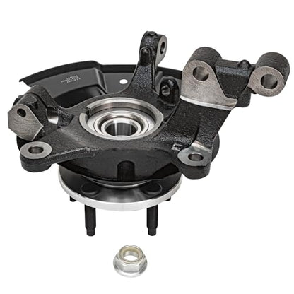 Detroit Axle - AWD Front 4pc Steering Knuckles Kit for 11-13 Ford Edge Lincoln MKX, 2 CV Axles 2 Steering Knuckles & Wheel Bearing Hubs 2011 2012 2013 Replacement - size: 4UX48708/Kit