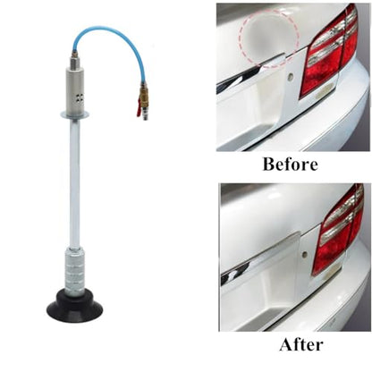Air Pneumatic Suction Dent Puller for Car Body Panel Paintless Dent Repair Vacuum Suction Steel Slide Hammer with 3 Suction Cups 3.15” 4.69” 6.14” Auto Body Dent Repair Kit