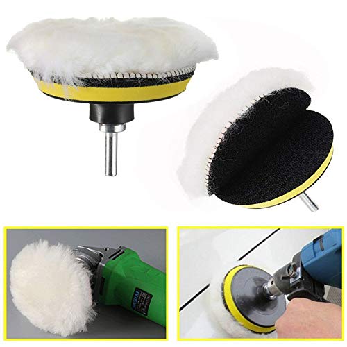 Yesallwas Car Foam Drill Polishing Pad Kit 8Pcs,4 Inch Buffing Pads Kits Drill Buffer Attachment,Thin Sanding Sponge for Drill Buffing,Car Sanding,Polishing,Waxing,Cleaning Set (4 Inch) - size: 4"/100mm 8pcs