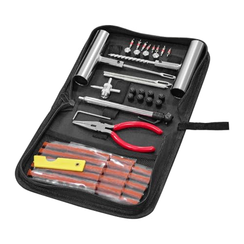 Mandark Car Tire Repair Kits, Heavy Duty Auto Tire Plug Repair Tools to Fix Punctures Plug Flats, Vehicle Patch Repairing Set Accessories, Universal for RV, SUV, Truck, Motorcyle (45PCS)