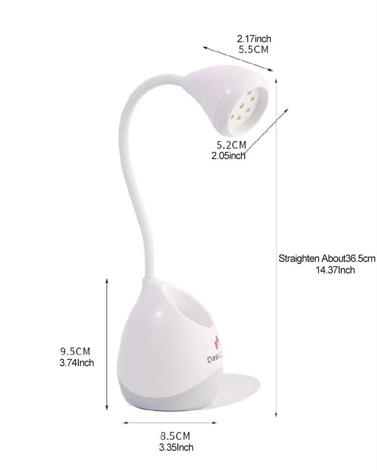 36W Rechargeable UV LED Nail Lamp, Gooseneck Light for Gel Nails Hands Free, Mini Portable Dryer With Brush Holder for Travel Home & Salon Manicure - color: Ya White