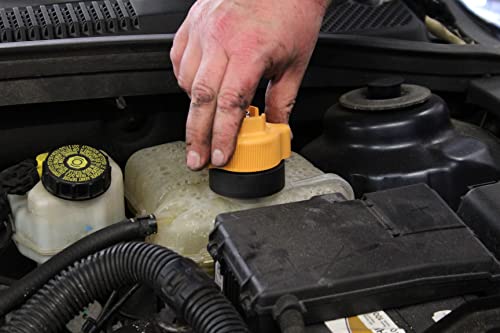 Mityvac MV4530 Automotive Cooling System Pressure Test Kit, Hand-Operated, Push-Button Valve, Self-Locking Quick-disconnects, Includes 4 Radiator/Coolant Bottle-Neck Adapters, Custom Molded Case