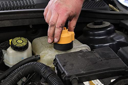 Mityvac MV4530 Automotive Cooling System Pressure Test Kit, Hand-Operated, Push-Button Valve, Self-Locking Quick-disconnects, Includes 4 Radiator/Coolant Bottle-Neck Adapters, Custom Molded Case