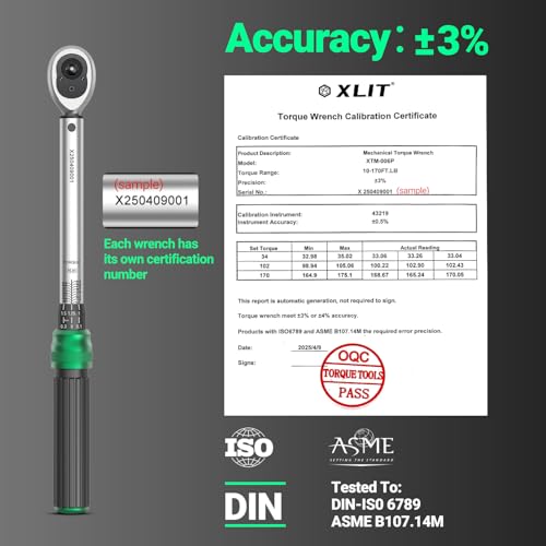 3-Piece Torque Wrench Set - 3 Click Wrenches (1/4", 3/8", 1/2") with 3pc Extension Bars, 72-Tooth Ratchet, ±3% Accuracy, for Automotive, Motorcycle & E-Bike - size: Set (1/4", 3/8", 1/2"), Multiple Ranges