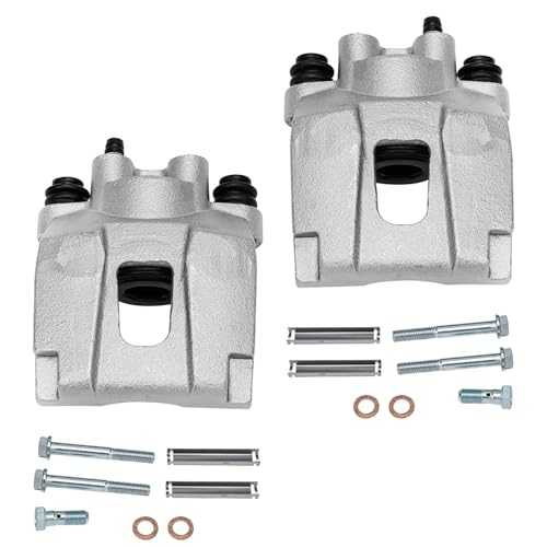 Detroit Axle - Rear Steering Knuckles w/Wheel Hubs Brake Calipers Replacement for Ford Explorer Mercury Mountaineer - 4pc Set - size: 4BU47708/Kit