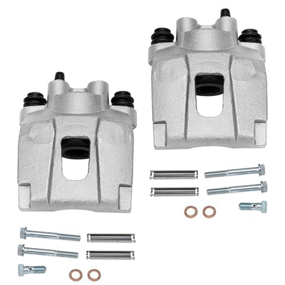 Detroit Axle - Rear Steering Knuckles w/Wheel Hubs Brake Calipers Replacement for Ford Explorer Mercury Mountaineer - 4pc Set - size: 4BU47708/Kit