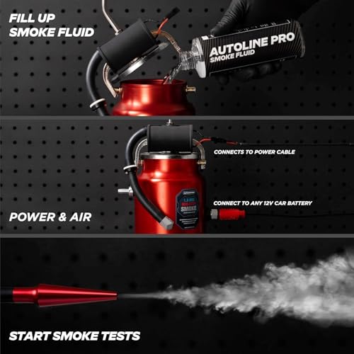 AutoLine Pro EVAP High Volume Smoke Machine Leak Tester with Built-in Air Pump - Shop Series Plus - Automotive Smoke Tester for Vacuum Leak Detection - Ceramic Coil and Best Ranked Smoke Fluid - style: Shop Series Plus