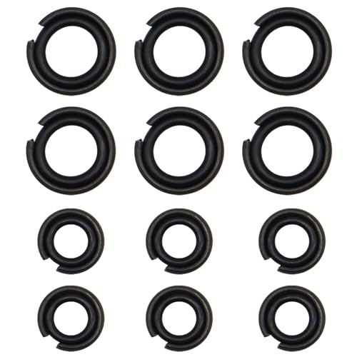 1/2"" & 3/8"" Impact Wrench Retainer Rings with O-Ring Fit for Electric Wrench/Pneumatic Wrench, Impact Wrench Tool Parts and Accessories (6+6/Sets)