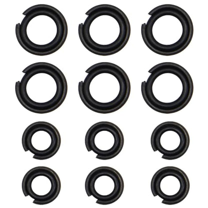 1/2"" & 3/8"" Impact Wrench Retainer Rings with O-Ring Fit for Electric Wrench/Pneumatic Wrench, Impact Wrench Tool Parts and Accessories (6+6/Sets)