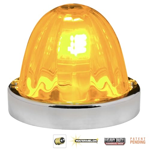 GG Grand General 92426 Light Amber Watermelon Plus Glass Lens Kit for 1157 Bulb (Bulb not Included) - color: Light Amber, style: 1157 Bulb Base