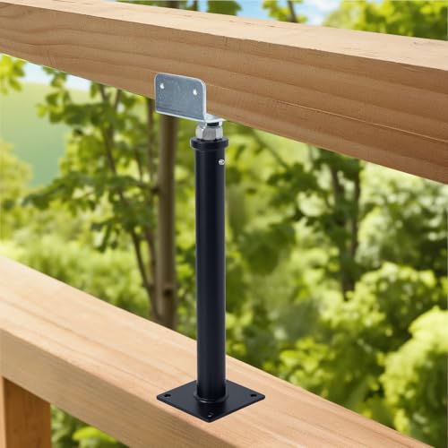 2 Pack U-Shaped Floor Jack - Adjustable Steel Beam Support for 4x2, 4x4, 4x6 Joists Heavy Duty Screw Jack with U-Head Telepost & House Jack.15-19 Inch Adjustment Range. - size: 15-19