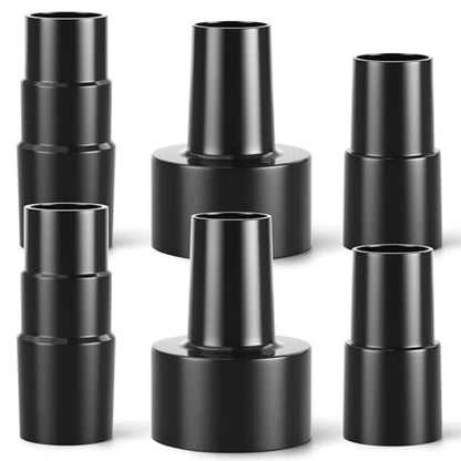 6PCS Universal Vacuum Hose Adapter Kit, 1-1/4" to 1-3/8" & 2-1/2", plus 1-1/4" to 1-3/8" to 1-1/2", Plastic Vacuum Hose Connector Reducer Attachments for Vacuum Cleaner - size: Kit