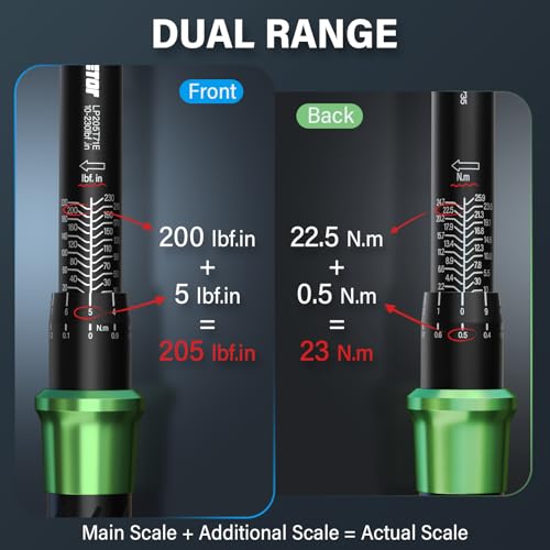71pcs Bike Torque Wrench Set, Inch Pound Torque Wrench 1/4 Inch Drive, Bike Tool Kit, Bike Torque Wrench Set 10-230 Lbf.in(1.1-25.9N.m) Pro Bicycle Tool Kit (71PCS 10-230 Lbf.in) - size: 71PCS 10-230 Lbf.in