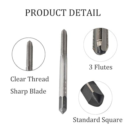 M4 x 0.7 Left Hand Metric Tap and Die Set, High Speed Steel Threading Kit for Reverse Thread Repair and Machining - size: M4 x 0.7