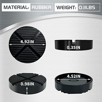 TONDA Floor Jack Rubber Pad, Universal Jack Pad Adapter, Pinch Weld Side Frame Rail Protector, 1 Pack - color: 1 PACK