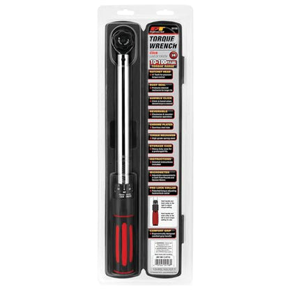 Performance Tool M198 3/8-Inch Drive Click Torque Wrench With Patented Torque Adjusting Locking Collar (10 to 100 ft/lb) - style: 3/8" Dr. Click Style (10-100 ft/lbs)
