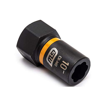 GEARWRENCH 3/8" Drive Bolt Biter Impact Extraction Socket 10- mm - 84758 - size: 3/8 Drive, 10-mm, style: METRIC