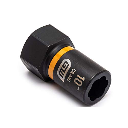 GEARWRENCH 3/8" Drive Bolt Biter Impact Extraction Socket 10- mm - 84758 - size: 3/8 Drive, 10-mm, style: METRIC