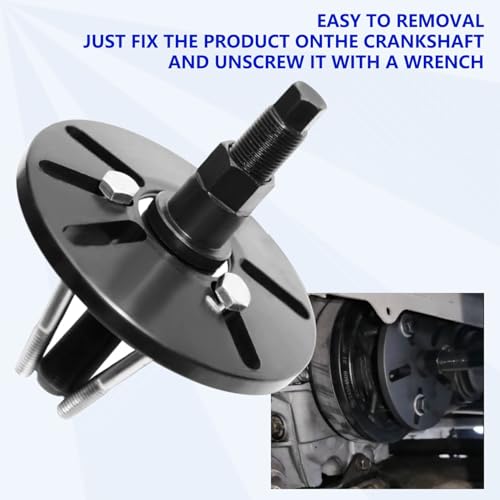 ZKTOOL Harmonic Balancer Puller Removal & Install Tool Kit for Buick Regal Lacrosse GL8 Lu ZUN,Crankshaft Pulley Removal Tool
