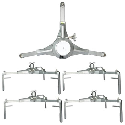 Wheel Alignment Tire Clamp, 18.5"–43.3" Tire OD Range, Magnetic Adapter Plate for Camber & Caster Gauges, Wheel Alignment at Home (4 Pack) - size: Tire Clamp (4 Sets)