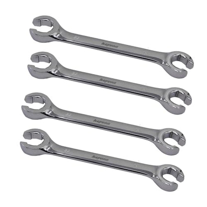 Flare Nut Wrench 19mm x 22mm Metric Double Open End for Removing Replacing Nuts, 1 Piece - size: 19mm x 22mm