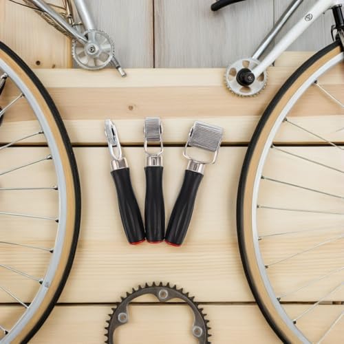 Yardwe 4pcs Automotive Tire Repair Tools Tire Buffing Wheels Set with Plastic Handles 6mm 20mm 40mm for Car Truck Motorcycle Patch Compaction and Polishing