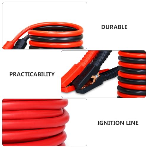 BESTYASH Heavy Duty 1000a Pure Copper Car Jumper Cables 3.8m Full Cover Clamps Emergency Booster Wire for Truck Suv Battery Starting