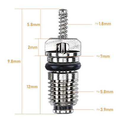 Frienda 56Pcs R134a R12 AC Valve Core Quick Remover Installer Tool Kit, Universal Automotive Air Conditioning Valve Stem Cores Brass Replacement Assortment for Car Refrigeration Tire