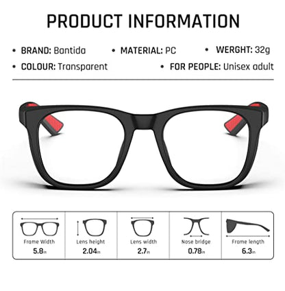 Safety Glasses Anti-Fog Goggles Protective Eyewear Anti Blue Light Protection Glasses For Women And Men - color: Black