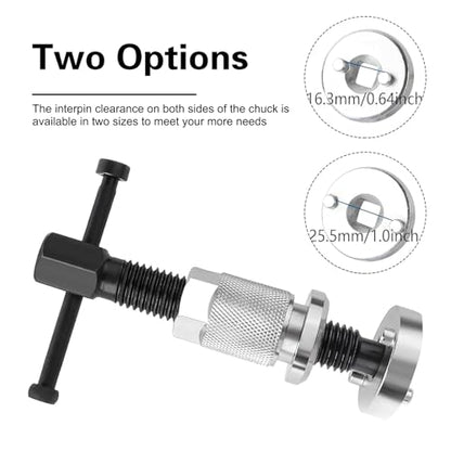 Car Brake Piston Wind Back Tool, Rust-proof Alloy Car Brake Pistons Wind Back Tool, 3PCS Auto Brake-Caliper Piston Rewind Kits, with Double-Sided Push Heads, Universal for RVs, SUVs, Trucks