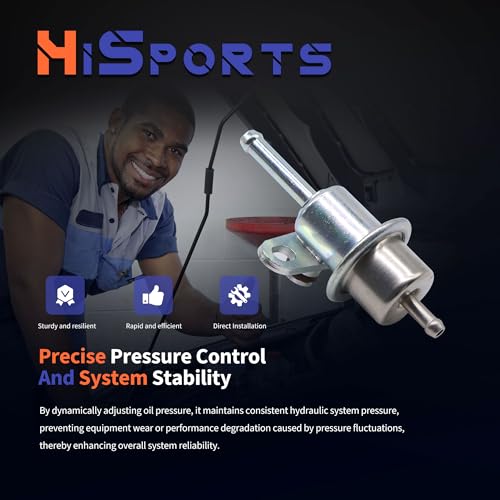 HiSport Fuel Injection Pressure Regulator PR4013 Replacement for Chevrolet Tracker for Suzuki Grand Vitara Aerio, 3.0 Bar - size: HSFPR4013