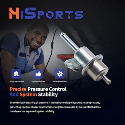 HiSport Fuel Injection Pressure Regulator PR4013 Replacement for Chevrolet Tracker for Suzuki Grand Vitara Aerio, 3.0 Bar - size: HSFPR4013