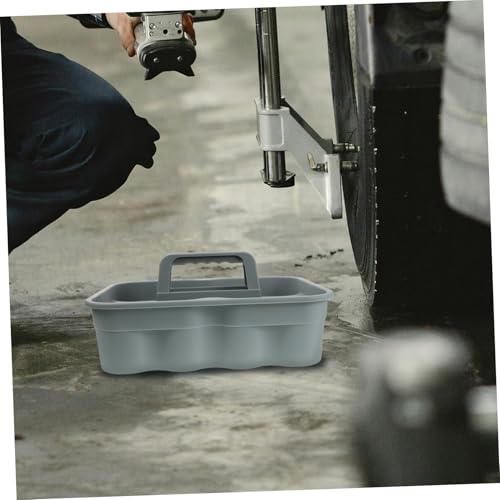 PRETYZOOM Cleaning Supplies Storage Plastic Tool Tote Portable Cleaning Basket for Car Accessories