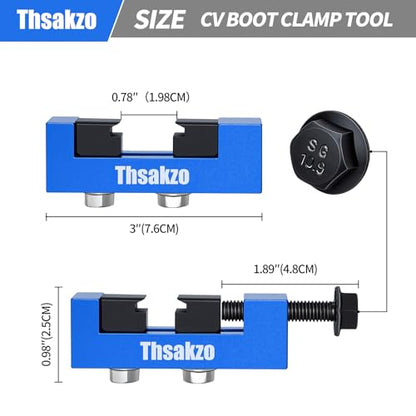 Cv Boot Clamp Tool with 304 Stainless Steel Cv Boot Clamp for CV Axle Dust Boot Removal & Installation, Compatible with Cars, Trucks, ATVs, SUVs for Automotive Maintenance & Repair