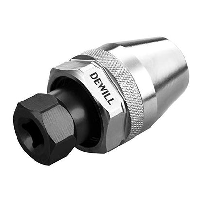Stud Extractor, 1/4 to 1/2 Inch Broken Bolt Removal Tool | 3Jaw, 3/8 Drive, CR-MO Steel, Compact for Tight Engine Spaces, Quickly Remove Broken, Rusted & Corroded Bolts and Studs