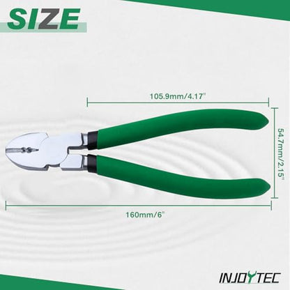 6Inch Diagonal Cutting Pliers Wire Cutters with Wire Stripping Holes Wire Stripper Wire Nippers Flush Cutters Cable Cutters Side Cutters Wire Snips for Cutting Floral Wires Electric Wires - style: Diagonal Pliers with Wire Stripping Holes