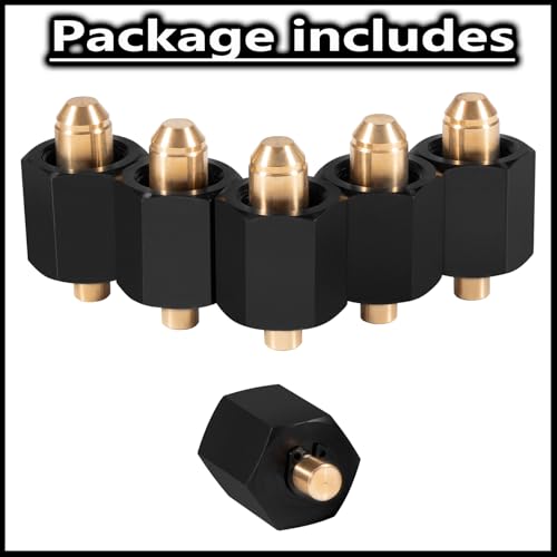 Bonbo 9864A 9864 Diesel Rail Fuel Injector Block Off Cap Tool Set, Fuel Pressure Test Adapter Kit for 2007-2018 Dodge Ram Cummins 6.7L, and 2006-2010 GMC Chevy Duramax 6.6L LBZ LMM, 6-PCS Set
