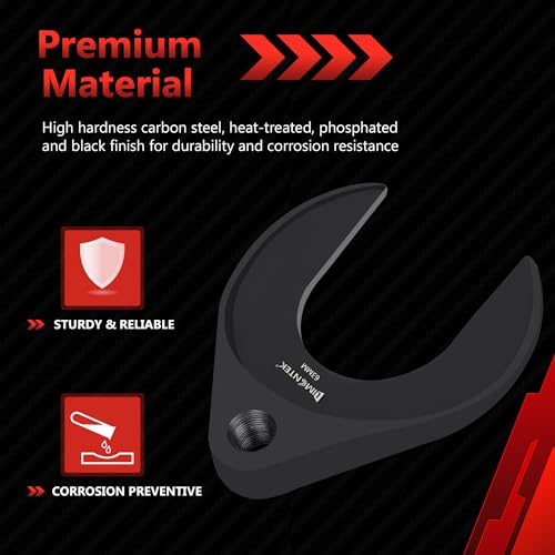 Inner CV Axle Removal Tool 63mm with Nut, Front Wheel Drive CV Joint Puller Adapter, Fits Slide Hammers with 5/8"-18 Threads CV Joint Fork Adapter - size: 63mm