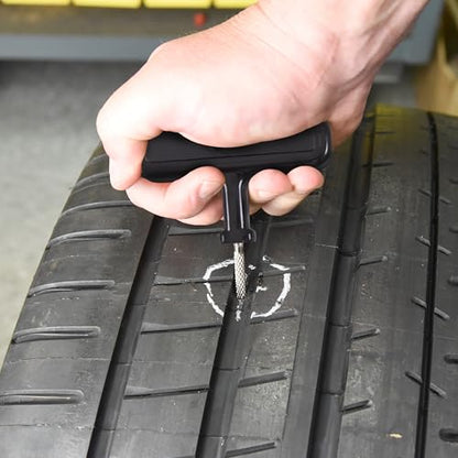 Slime Rugged Tire Plug Kit 20504 Quick & Easy Repair for Flat Tire Puncture, Ideal for ATVs, wheelbarrows, Lawn mowers and Other tubeless Off-Road Tires, 28-piece kit - size: 28-Pieces, style: Plug Kit