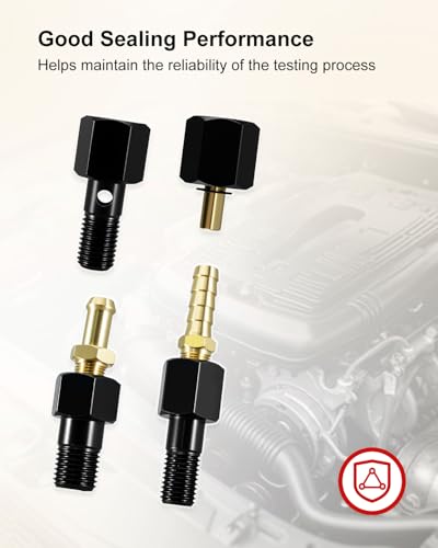 Fuel System Test Fitting Adapter Kit Fit for 5.9L Cummins Diesel 9011 9012 9013 9014, High Pressure Leak Detection Tool Set