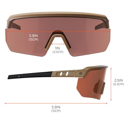 Ergodyne Skullerz AEGIR Safety Sunglasses, High Contrast Color Enhancing Lenses, ANSI z87.1 - color: High Contrast Bronze Lens