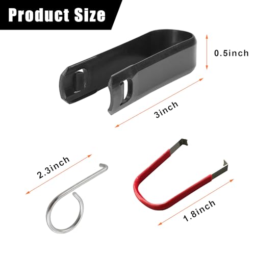 3PCS Car Wheel Hub Bolt Nut Cover Removal Tool, 3 Type Wheel Lug Cap Removal Tool Set, Universal Nut Caps Lug Puller & Bolt Cap Removal Tool Hook, Car Accessories for Most Vehicles