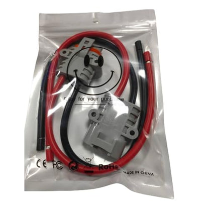 Waterproof Anderson 50A connector, Anderson Jumper Cable Plug Connector kit, Battery Quick Connect/Disconnect, 8AWG 30cm Cable, Can Be Used For Car, Truck, RV, Outdoor Cable connection. (Ads FS) - size: Anderson 50A Waterproof Connector