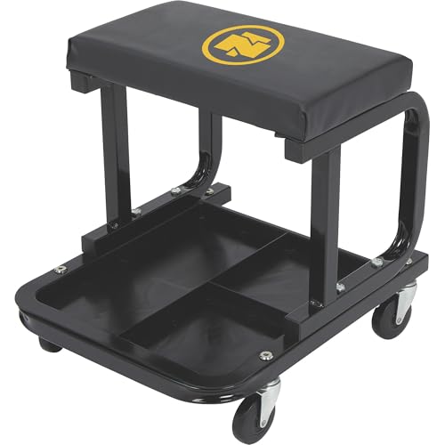 Northern Tool & Equipment Wide Mechanic's Roller Seat, 400-Lb. Capacity | Steel, Stable vehicle service, Controlled lifting and positioning, Professional garage use, Easy setup, Durable construction - size: 400 Pounds