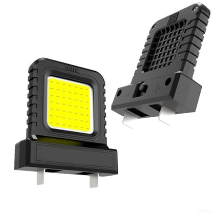 2PCS LED Inspection Lantern 14W Portable Work Light for Compatible for 20V 21V Power Tool Batteries Adjustable Socket Compact Flood Lamp for Camping and Jobsite(Black+red)