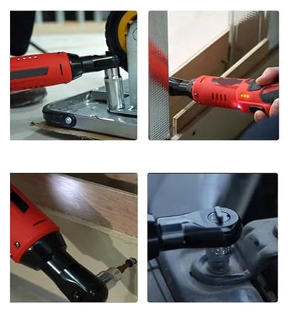 Impact Wrench, Cordless Right Angle Electric Wrench 3/8 Inch Ratchet Disassembly Nut Car Maintenance Tool,for Car/Truck RV