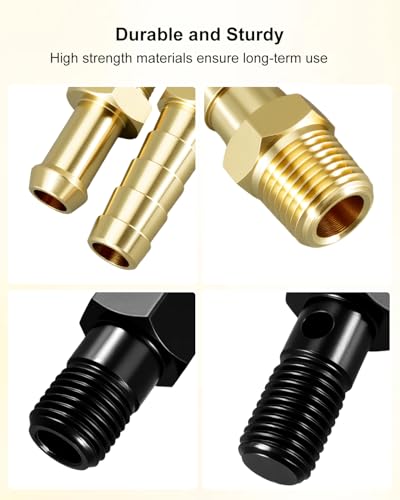 Fuel System Test Fitting Adapter Kit Fit for 5.9L Cummins Diesel 9011 9012 9013 9014, High Pressure Leak Detection Tool Set