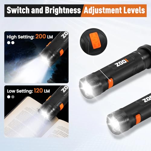 ZOOI Rechargeable Neck Work Light with 150° Adjustable Angle, Gifts for Men, Detachable Neck Flashlight Lamp for Reading, Dad Mens Gifts for Him Dad Husband, Cool Gadgets Stuff for Camping, Fishing